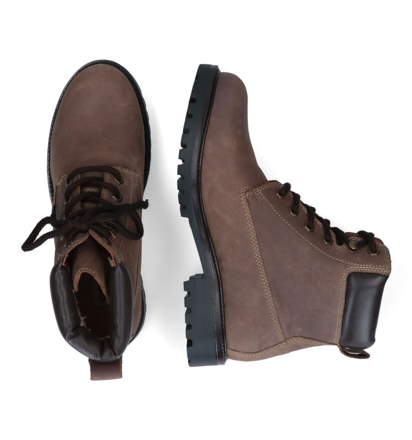 Origin Boots à lacets en Brun foncé pour hommes (314279)