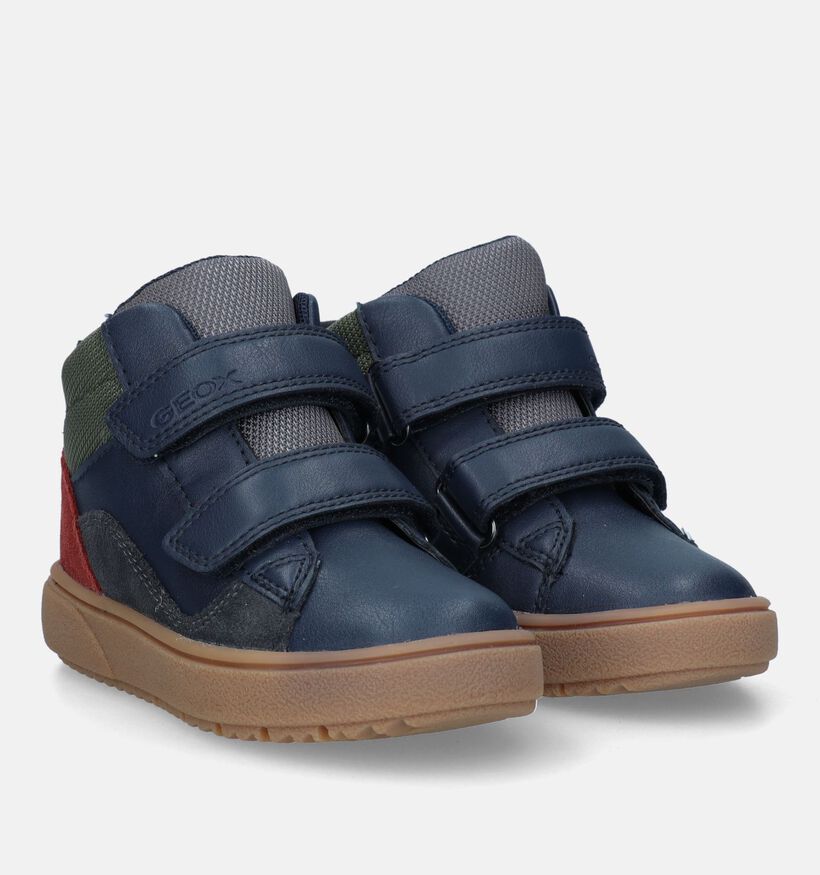 Geox Theleven Blauwe Velcroschoenen voor jongens (329873)