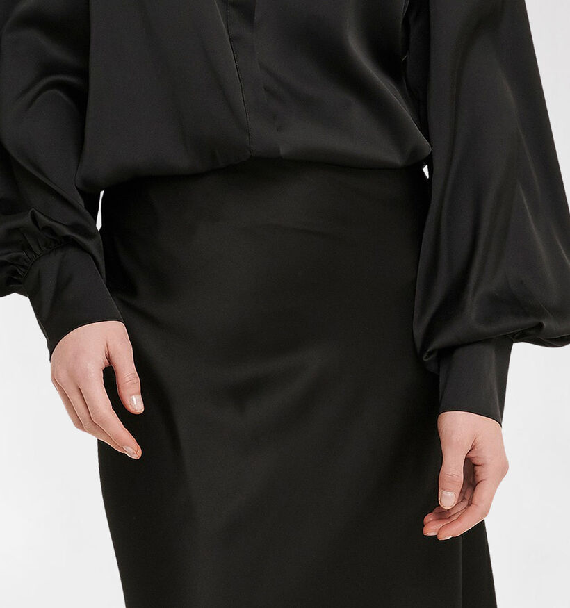 NA-KD Jupe en Satin en Noir (283951)