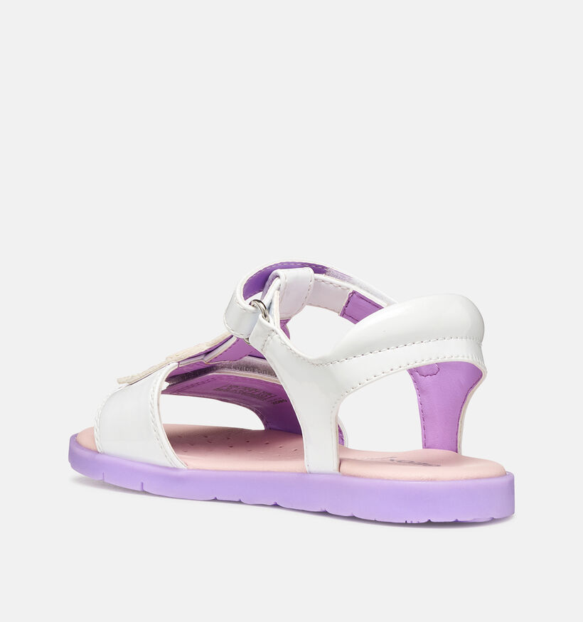 Geox J Joyfoot Sandales en Blanc pour filles (370129)