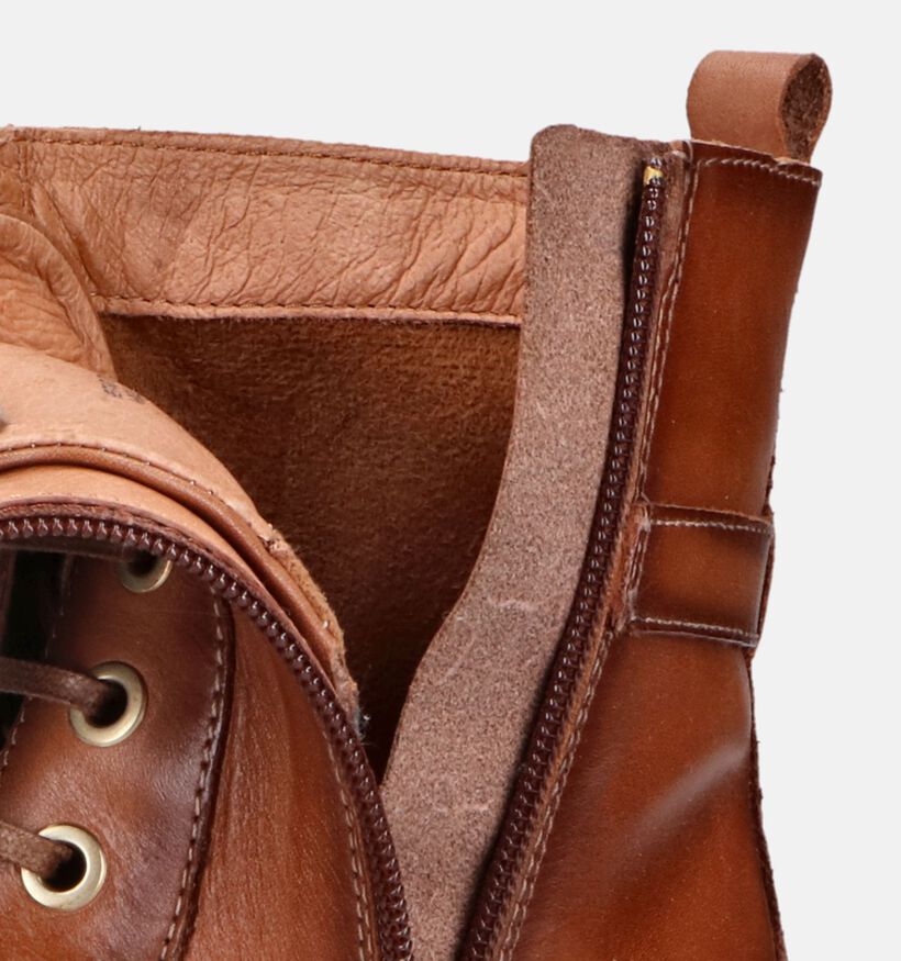 Pikolinos Llanes Bottines avec lacets en Cognac pour femmes (346184)