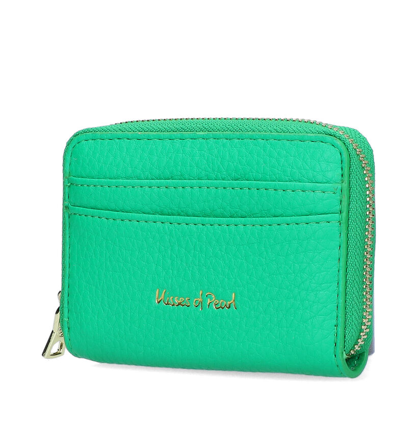 Kisses of Pearl Chloe Porte-monnaie zippé en Vert pour femmes (327769)