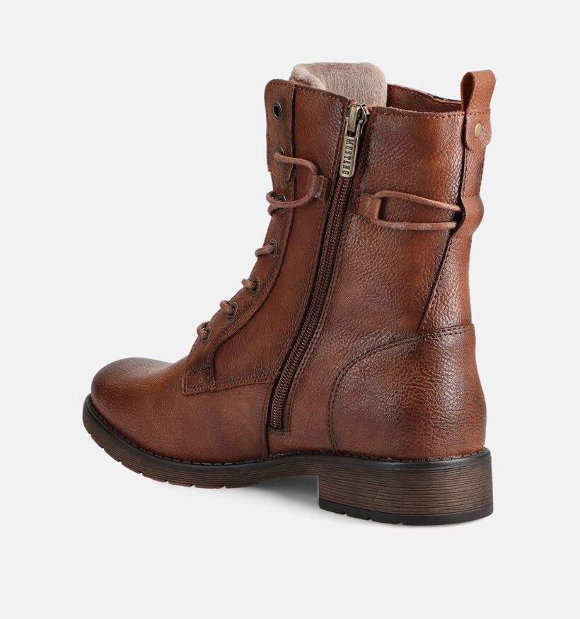Mustang Cognac Veterboots voor dames (363699)