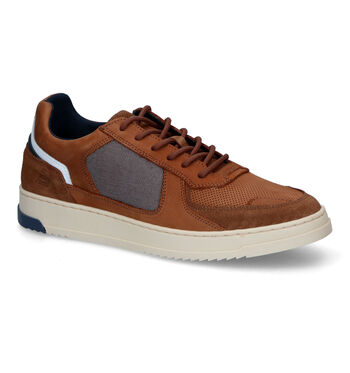 Veterschoenen cognac