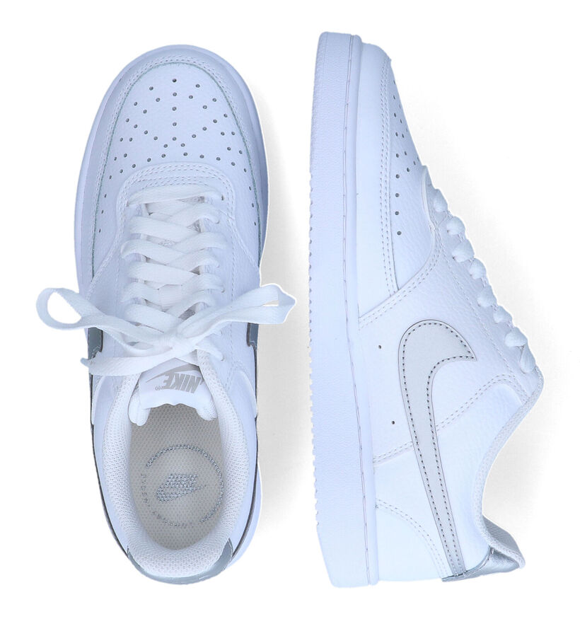 Nike Court Vision Baskets en Blanc pour femmes (316792) - pour semelles orthopédiques