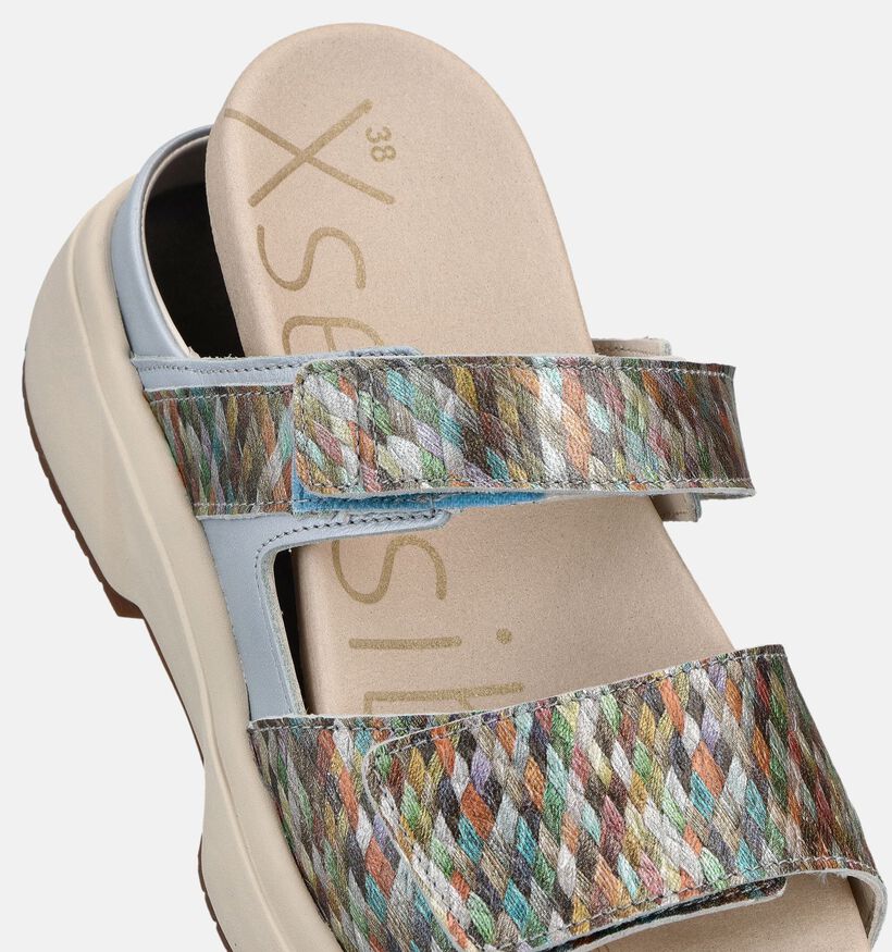 Xsensible Tobago Lichtblauwe/Multi Slippers voor steunzolen voor dames (373010) - geschikt voor steunzolen