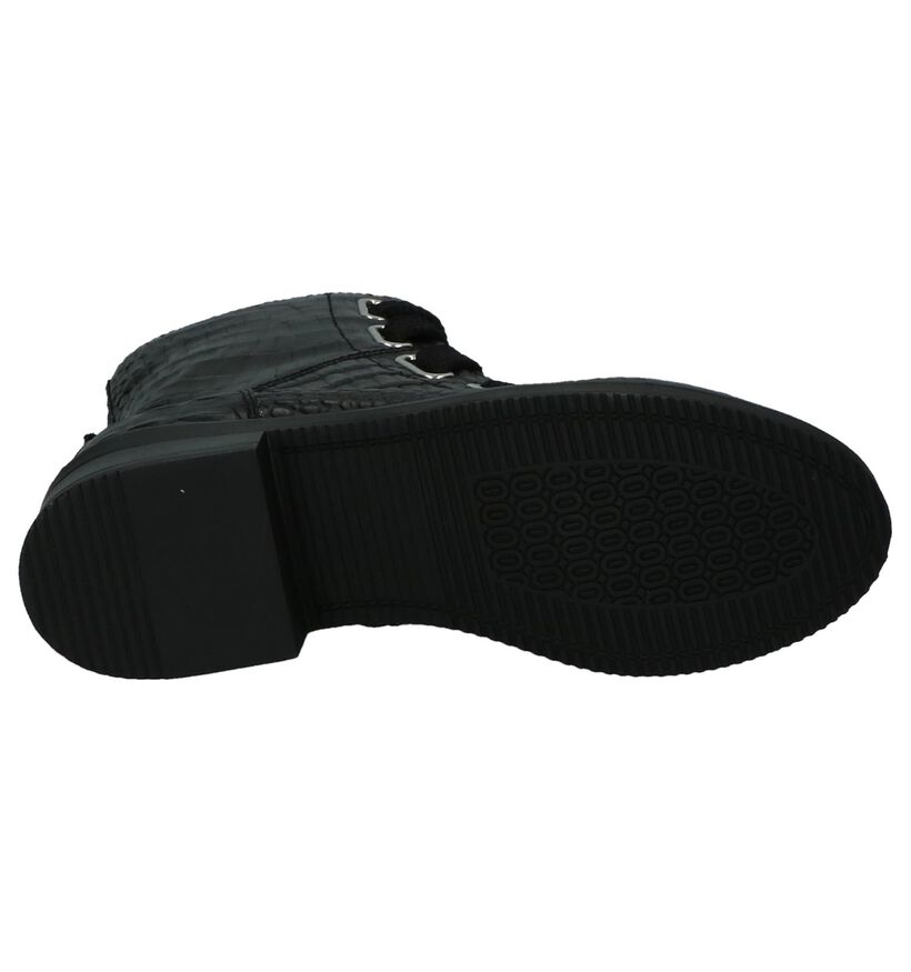Miss Rose Bottines en Noir en cuir (203051)