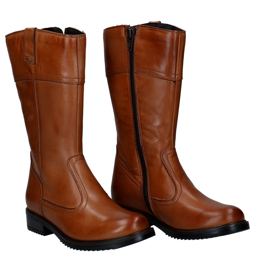 Loli Laly Bottes hautes en Cognac en cuir (298605)