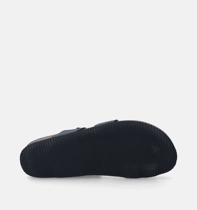 Biotime Nu-pieds compensées en Noir pour femmes (349585)