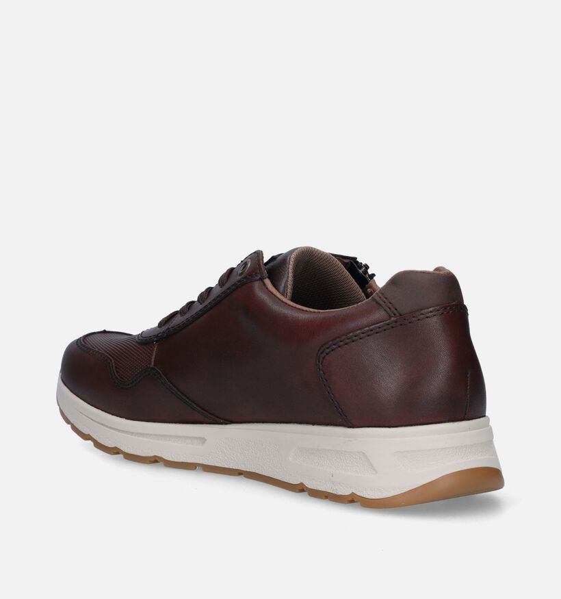 Rieker Bruine Veterschoenen voor heren (344379) - geschikt voor steunzolen