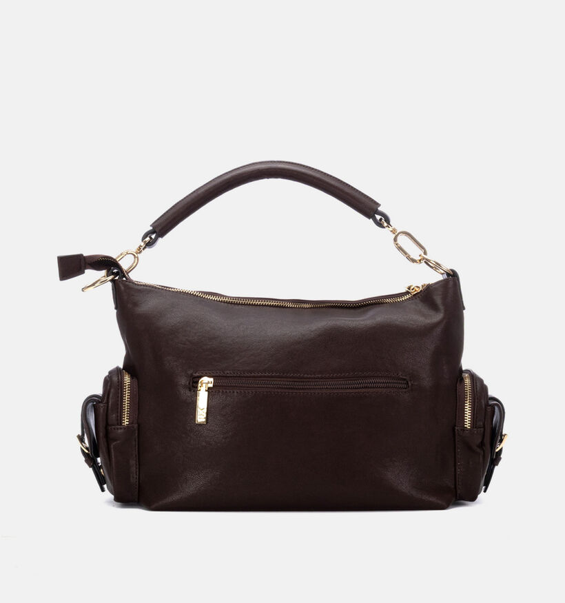 Xti Donkerbruine Schoudertas met Riem voor dames (380318)