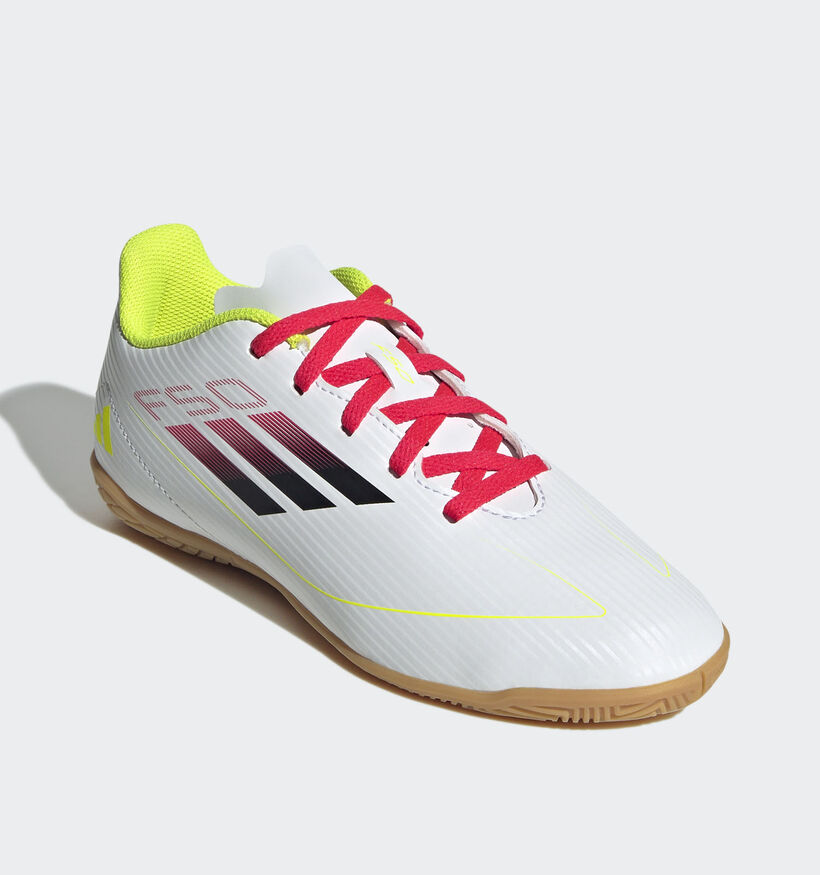 adidas F50 Club Witte Voetbalschoenen voor jongens, meisjes (361505)