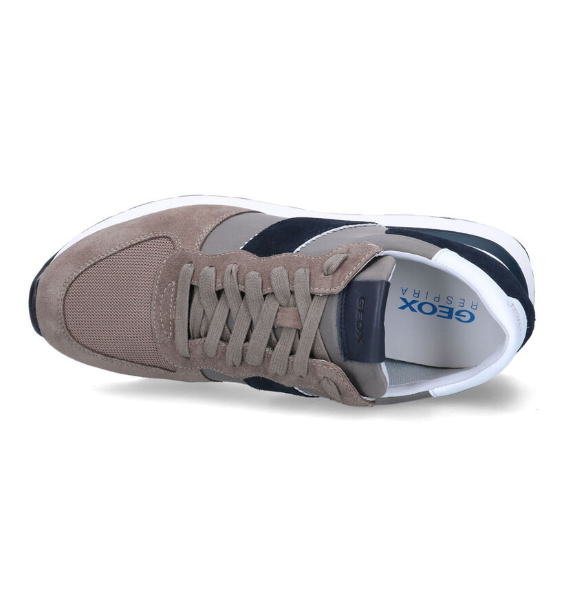 Geox Spherica Blauwe Veterschoenen in daim (326724)