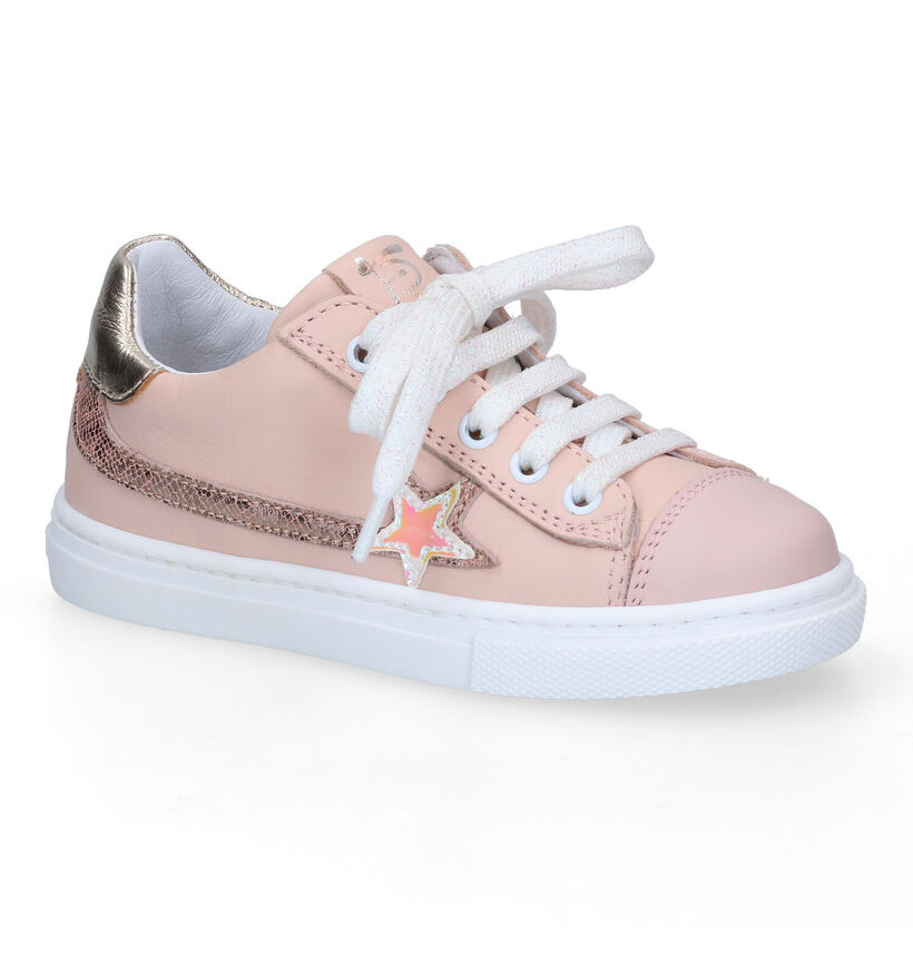 FR by Romagnoli Baskets basses en Rose clair pour filles (307785) - pour semelles orthopédiques