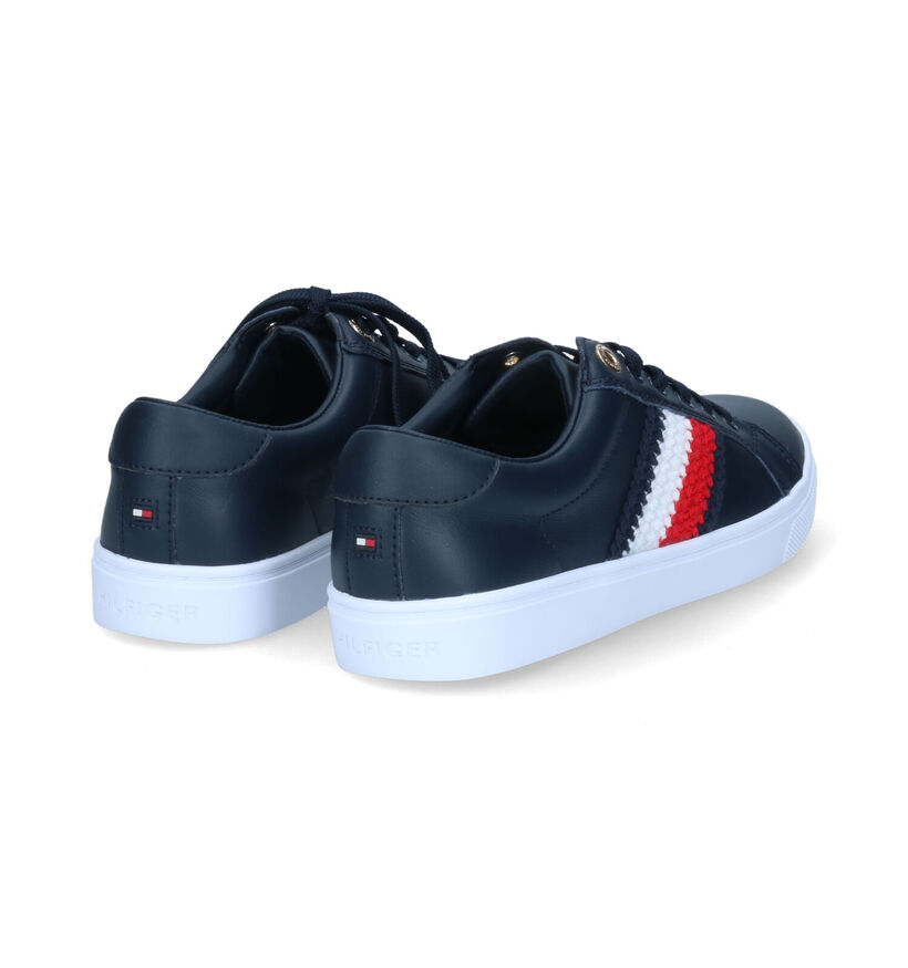 Tommy Hilfiger Corporate Cupsole Blauwe Veterschoenen voor dames (303967) - geschikt voor steunzolen