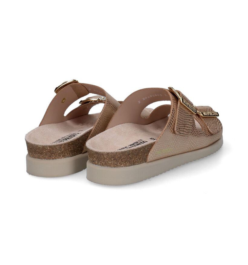 Mephisto Hester Gouden Slippers in leer (307020)