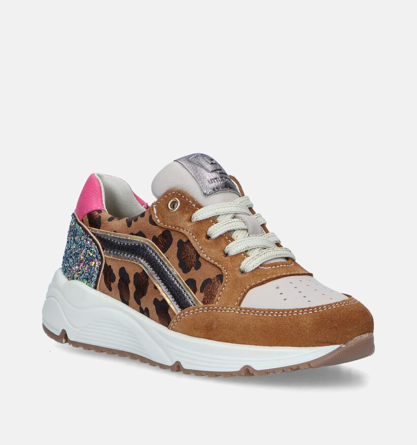 Little David Patrizia Cognac Sneakers voor meisjes (349377) - geschikt voor steunzolen