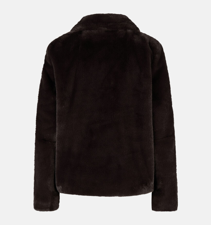 Barbara Lebek Donkerbruine Korte Jas voor dames (380691)
