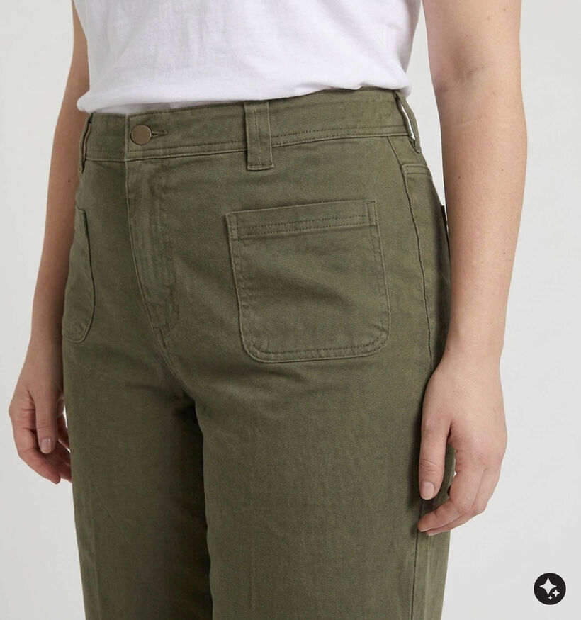 Vero Moda Curve Forest Night Tulle Groene Jeansbroek L32 voor dames (378126)