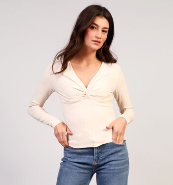 JDY T-shirts Zwart/Beige