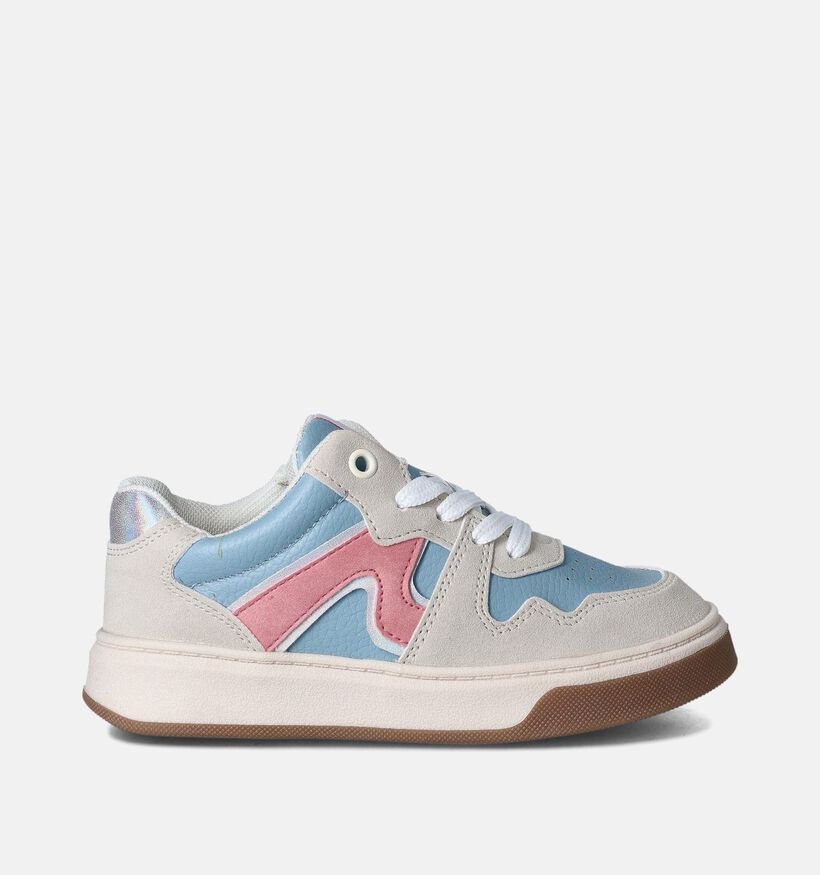 Milo & Mila Beige/Blauwe Sneakers voor meisjes (354250)