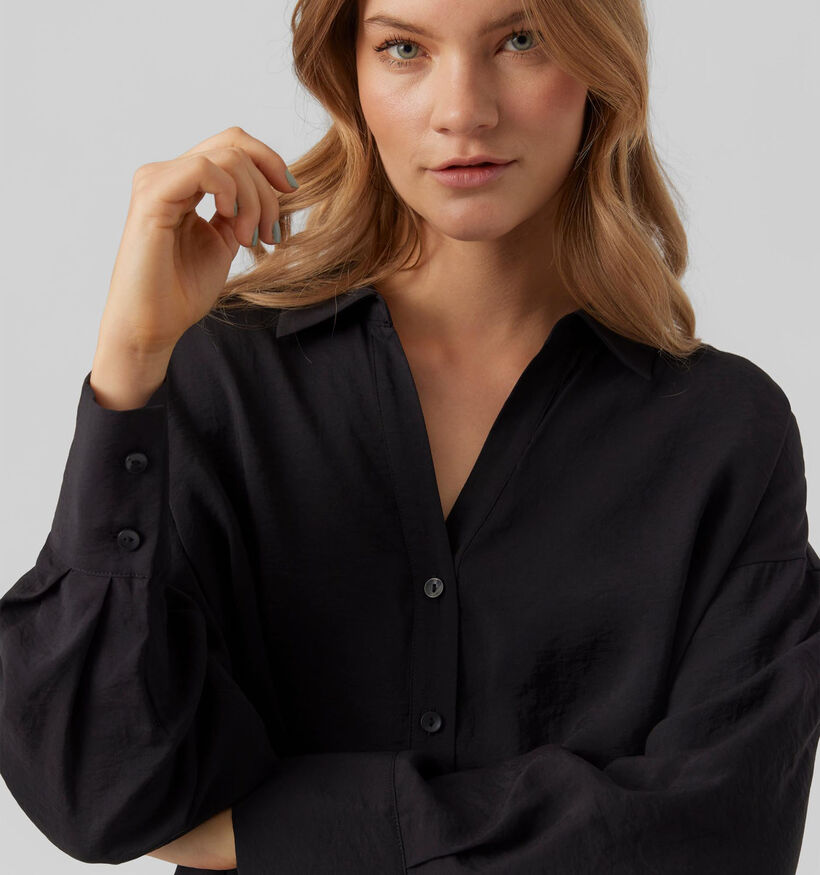 Vero Moda Queeny Zwart Oversized hemd voor dames (330909)