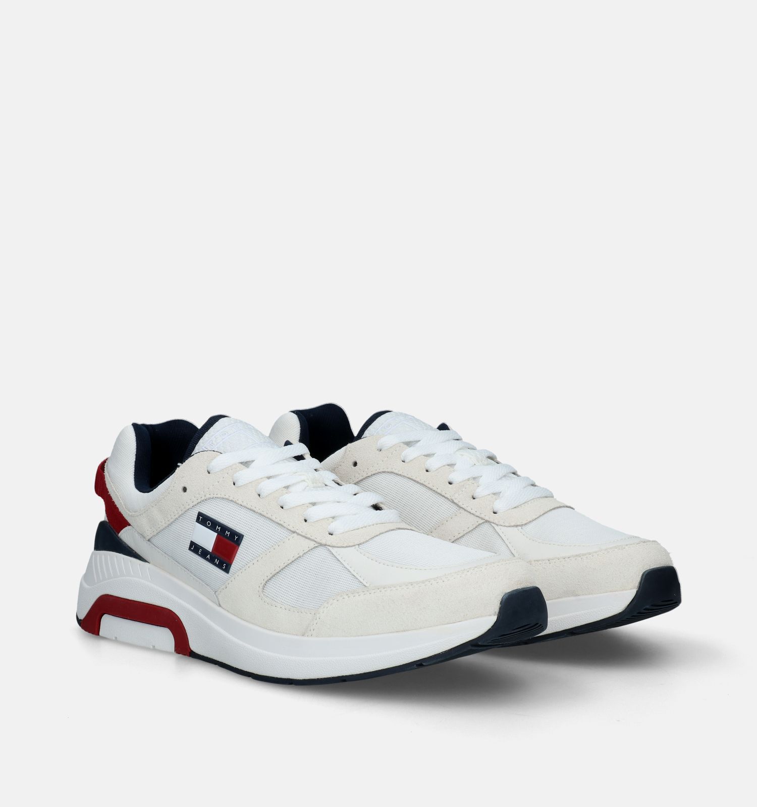 Tommy Hilfiger TJM Runner Combind Witte Sneakers Heren Sneakers