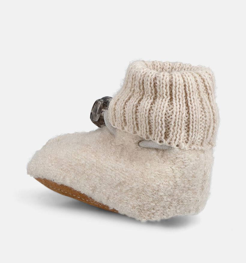Bergstein Cozy Baby Lichtbeige Babypantoffels voor jongens, meisjes (381299)