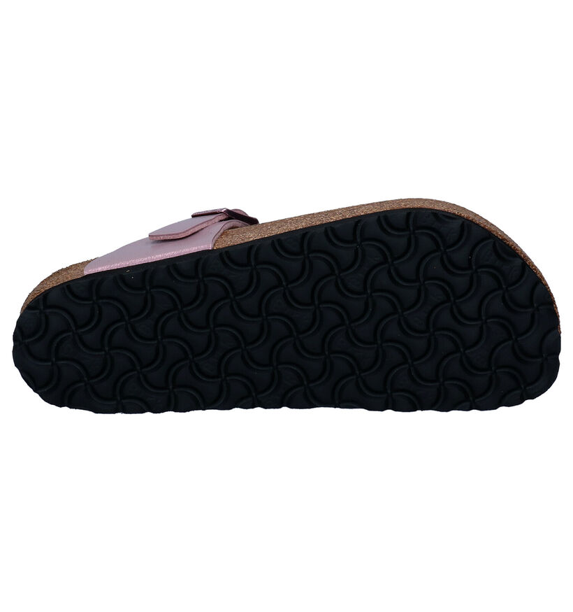 Birkenstock Gizeh Birko-Flor Zwarte Teenslippers voor dames (338058)