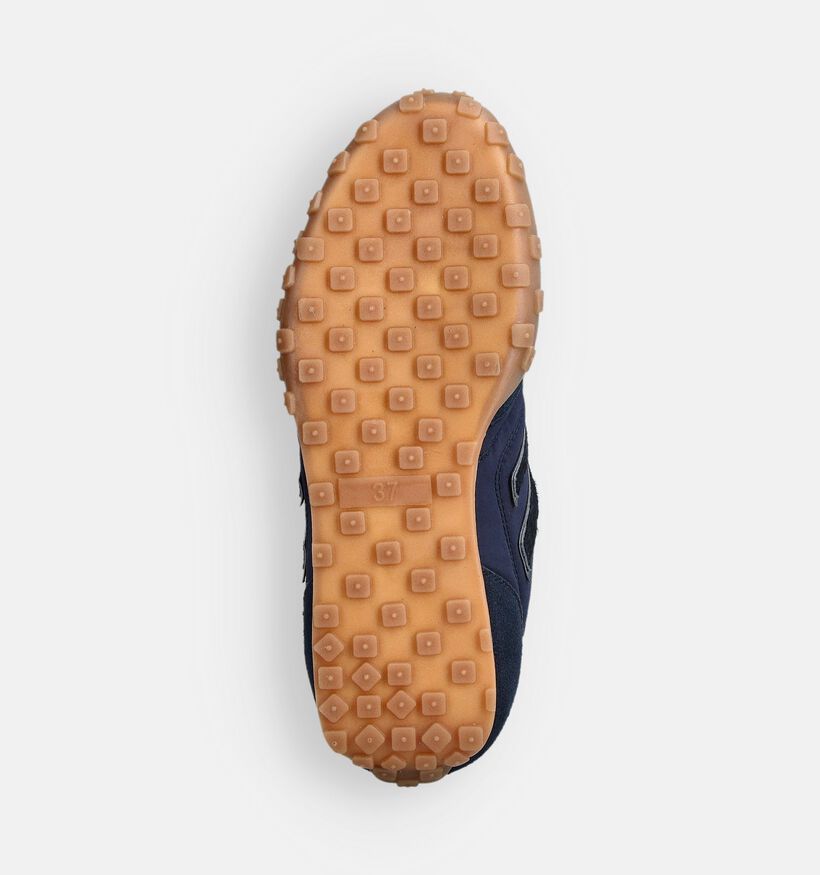 Laurent David Donkerblauwe Veterschoenen voor dames (365034) - geschikt voor steunzolen
