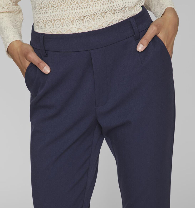 Vila Varone HW Slim Pantalon en Bleu pour femmes (344249)