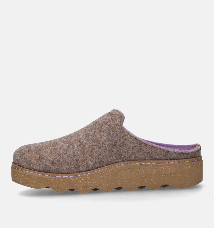 Rohde Foggia Taupe Pantoffels Voor Steunzolen voor dames (334265) - geschikt voor steunzolen