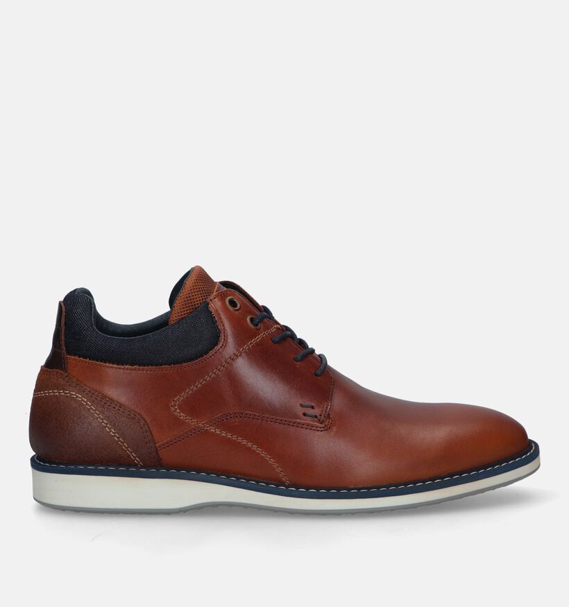 Bullboxer Cognac Hoge Schoenen voor heren (328884) - geschikt voor steunzolen