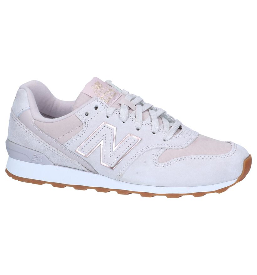 Lichtroze Sneakers New Balance WR 996 in daim (238177)