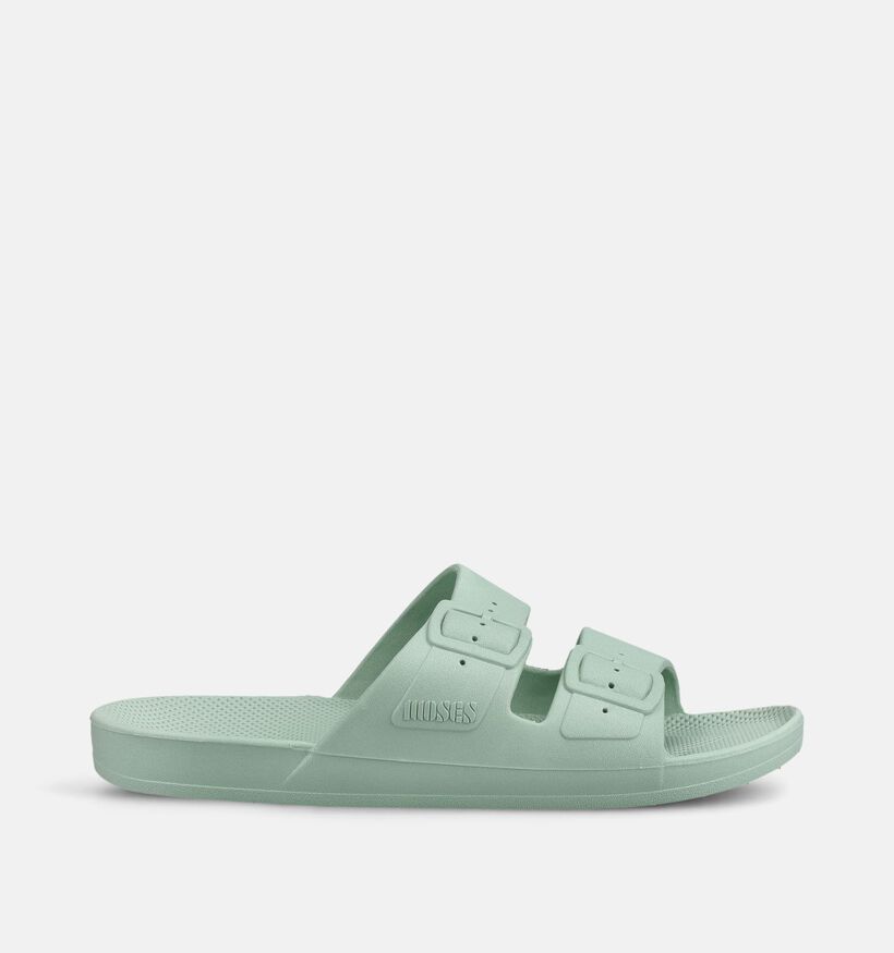 Freedom Moses Original Basic Lichtgroene Slippers voor dames (370848)