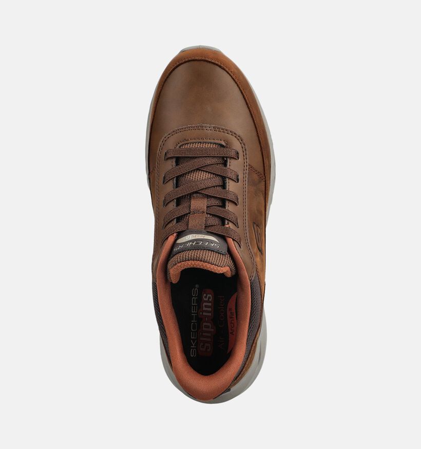 Skechers Arch Fit Orvan Moxley Bruine Sneakers voor heren (376895) - geschikt voor steunzolen