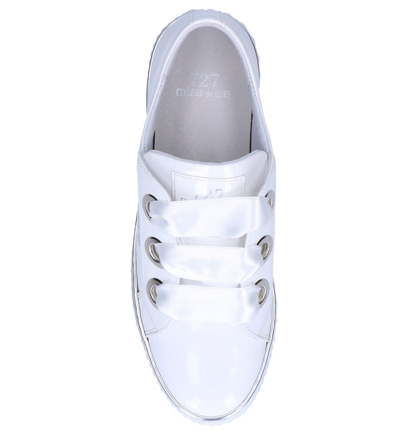 Cycleur de Luxe Chaussures à lacets en Blanc en simili cuir (247317)