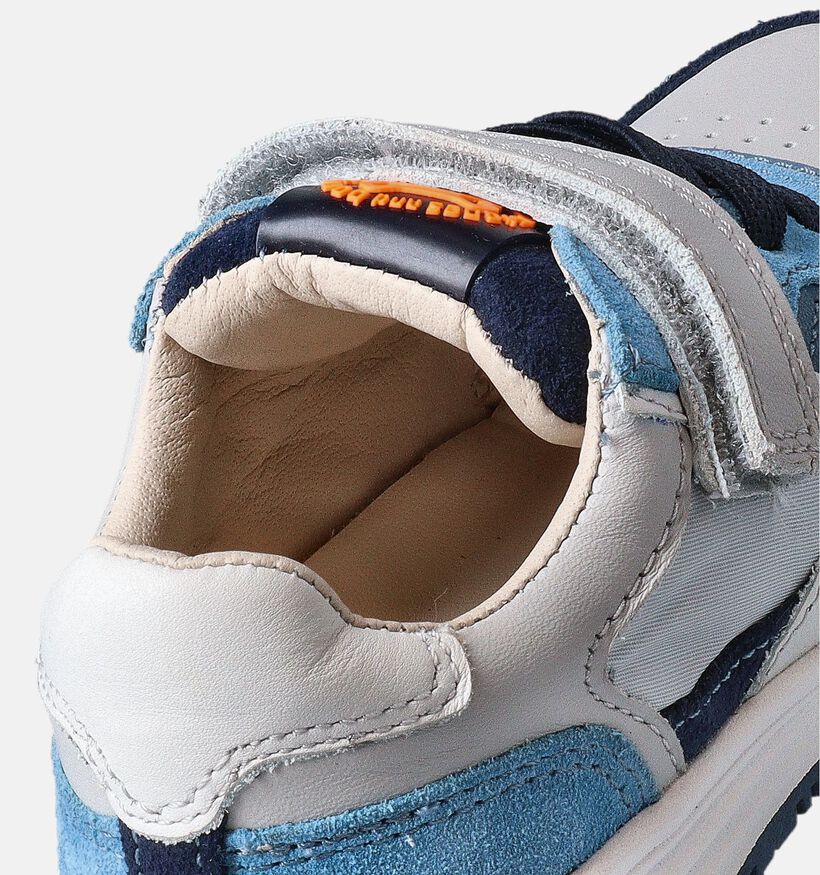STONES and BONES Skier Chaussures à scratch en Bleu pour garçons (352654) - pour semelles orthopédiques