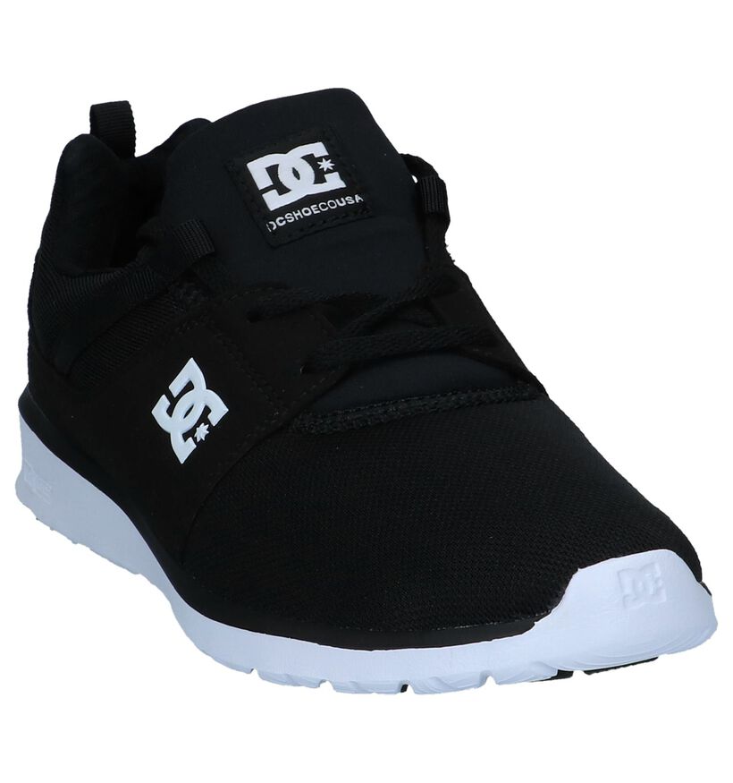 DC Shoes Heathrow Zwarte Sneakers in stof (223625)