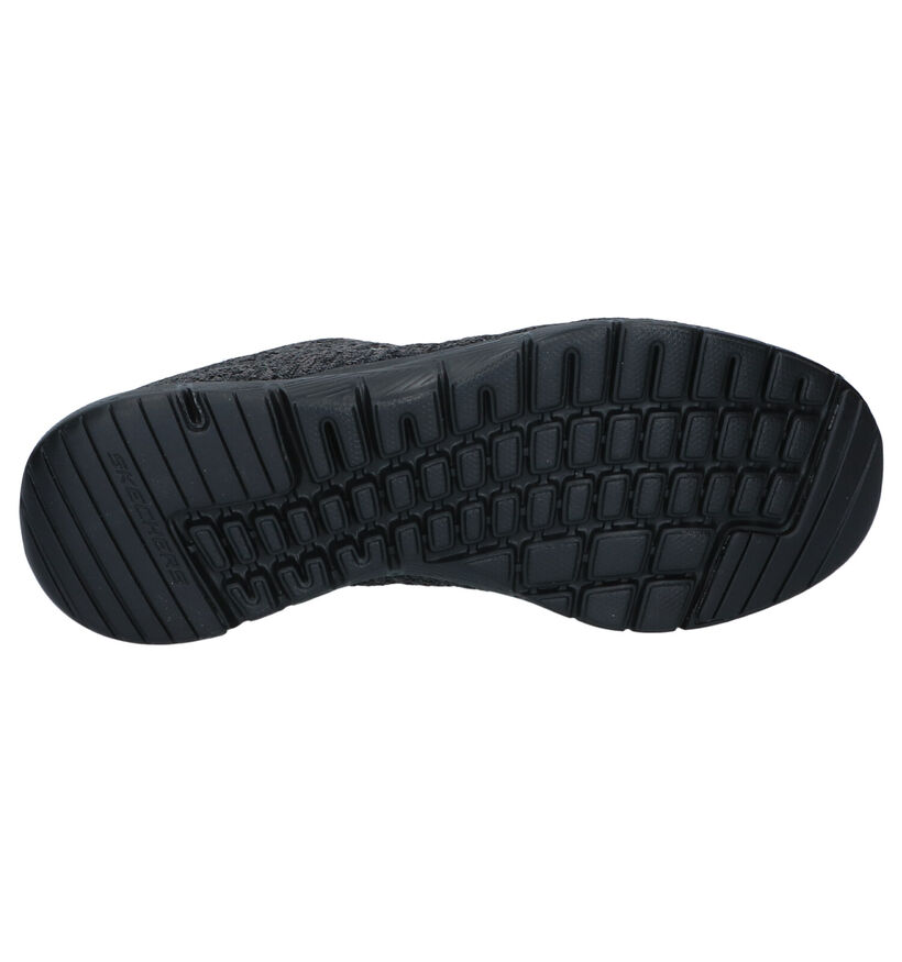 Skechers Flex Appeal Baskets en Noir en textile (293949)