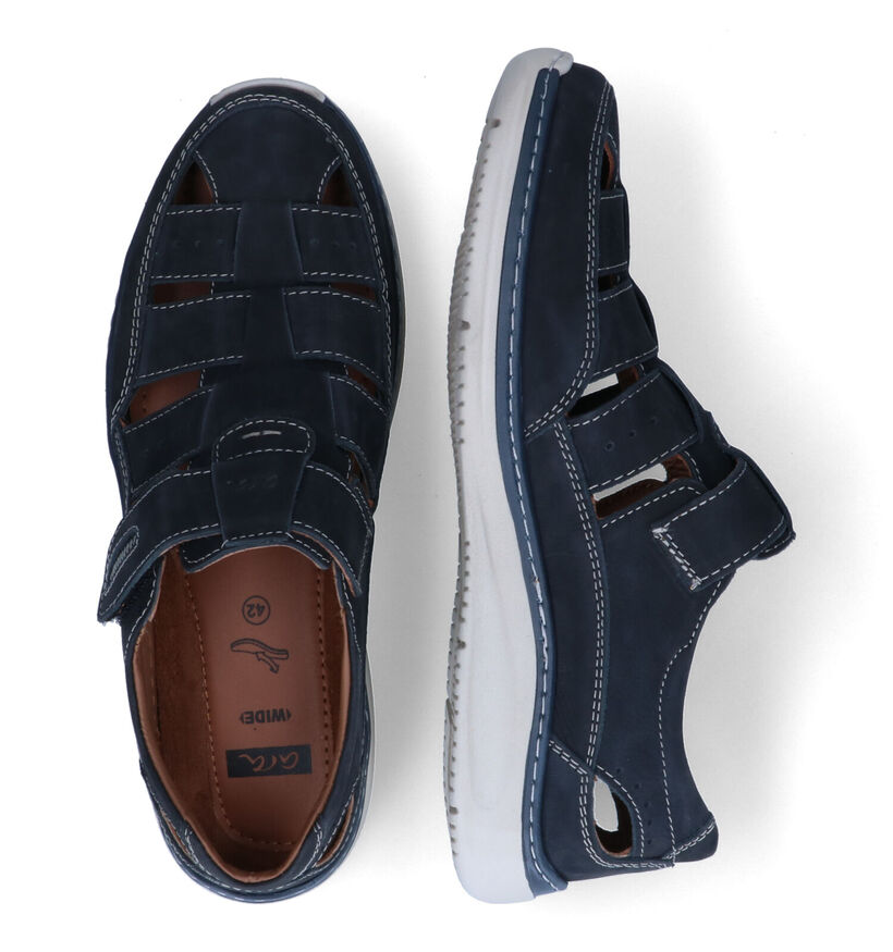 Ara Pedro Sandales en Bleu en nubuck (307709)