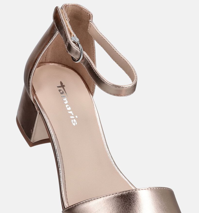 Tamaris Sandales &agrave; talons en Or rose pour femmes (371683)
