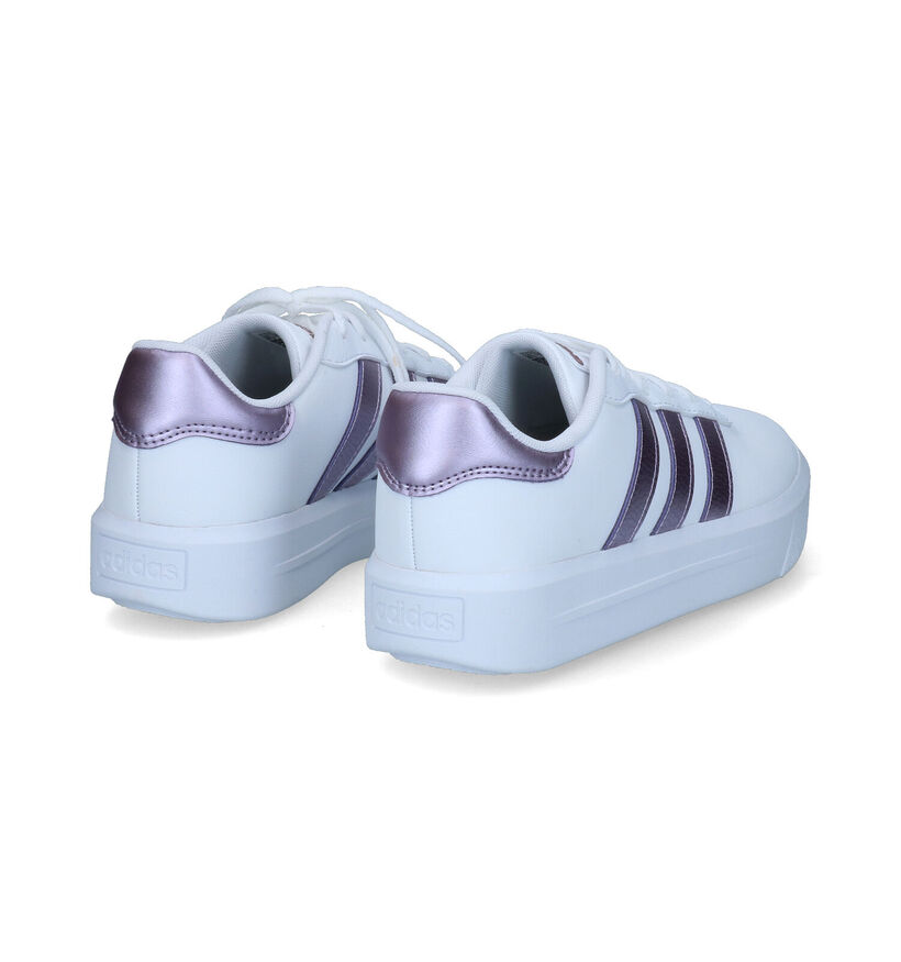 adidas Court Platform Baskets en Blanc pour femmes (311397) - pour semelles orthopédiques