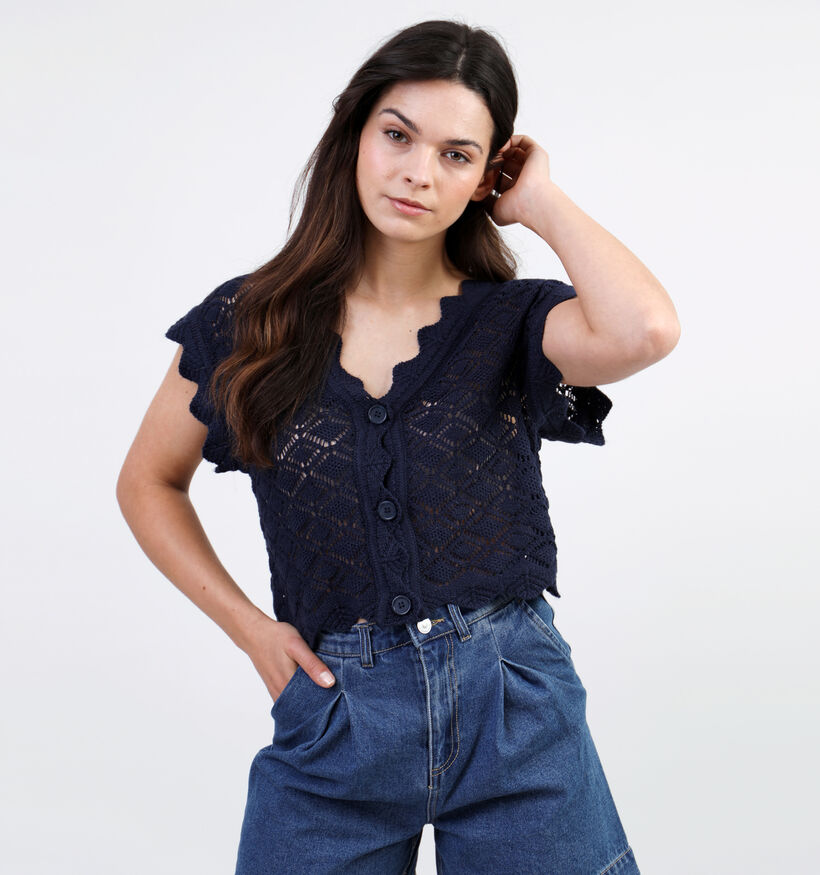 Vero Moda Celia Cardigan en tricot en Bleu pour femmes (327219)