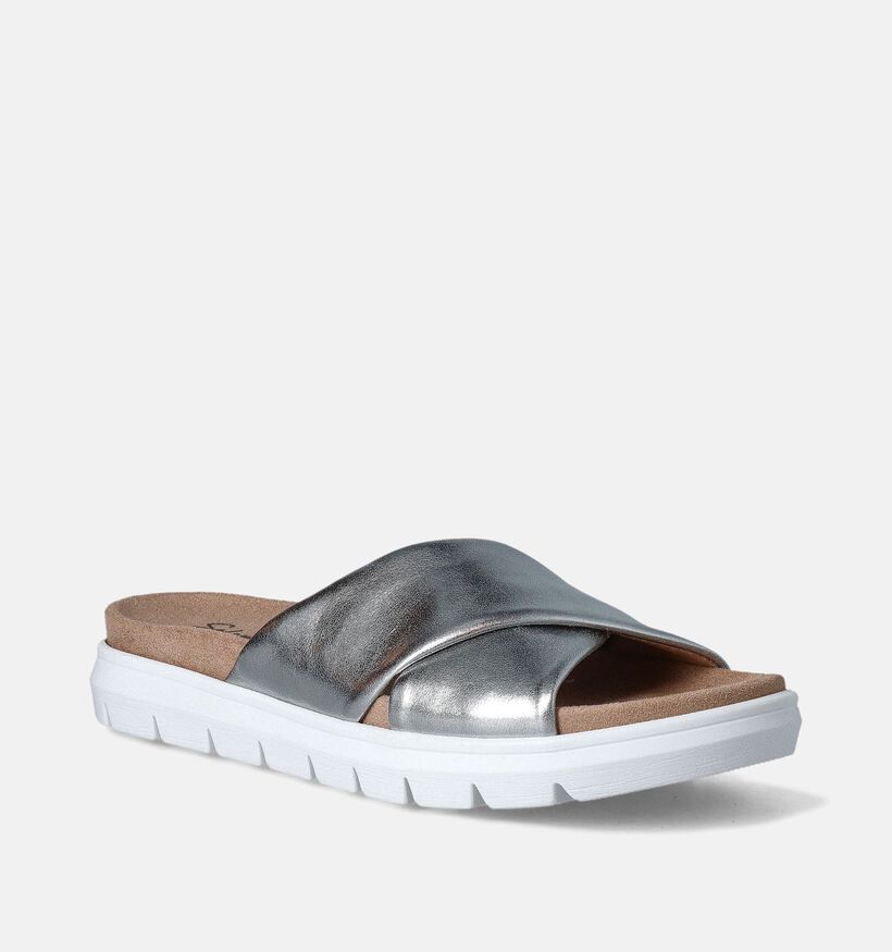 Solemade Abby Zilveren Slippers voor steunzolen voor dames (355738) - geschikt voor steunzolen