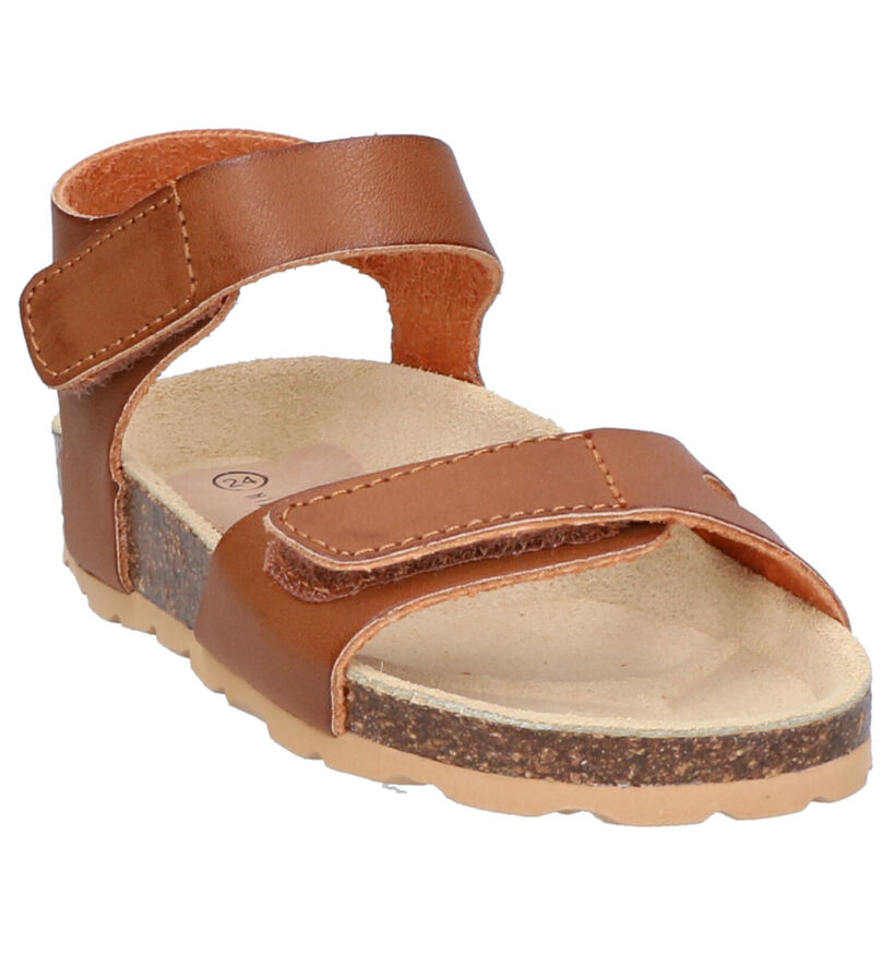 Milo & Mila Cognac Sandalen in kunstleer (272289)