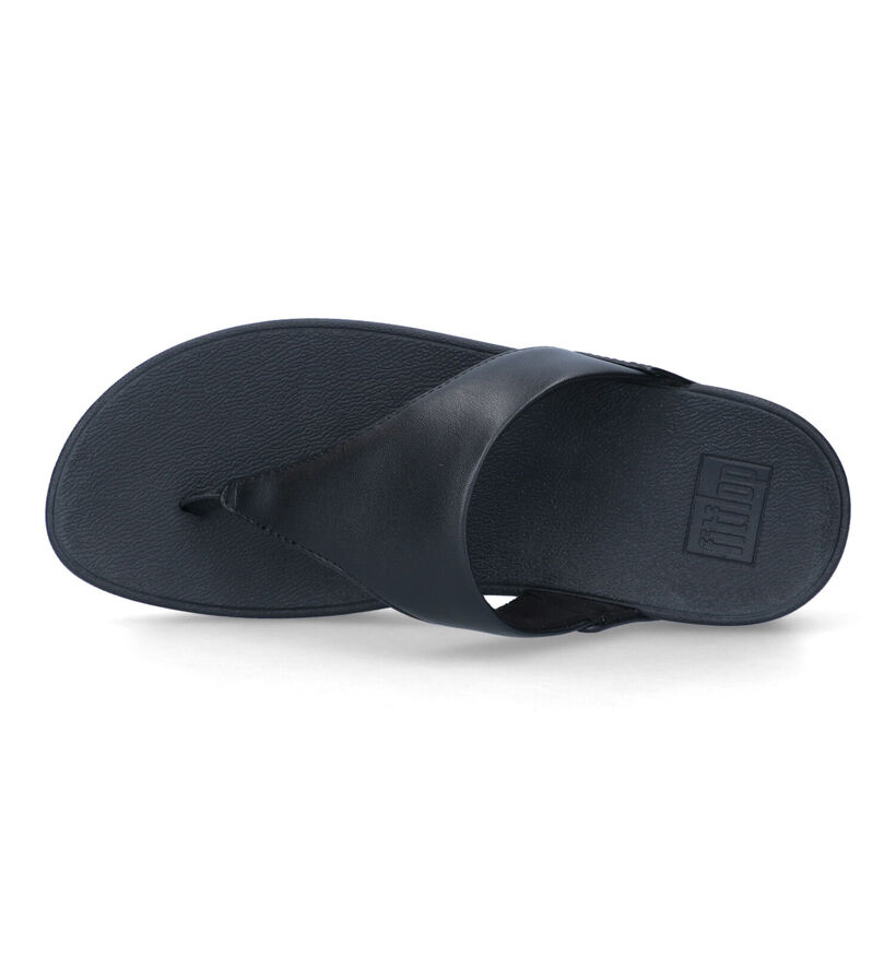 FitFlop Lulu Leather Toepost Witte Teenslippers in leer (320463)