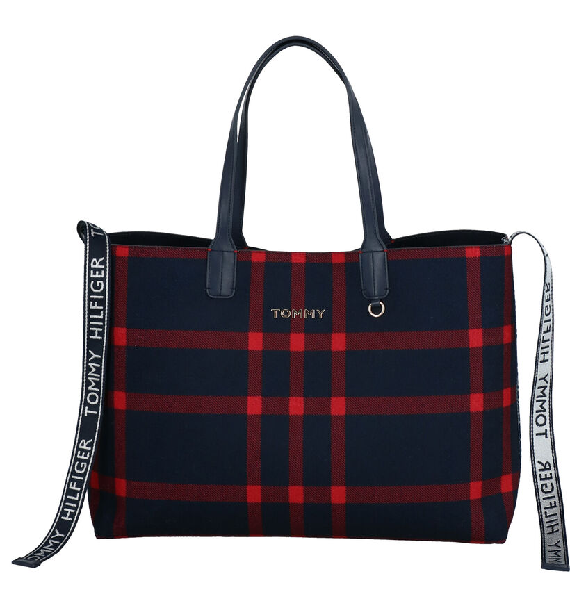 Tommy Hilfiger Iconic Tommy Tote Blauwe Shopper in stof (257012)