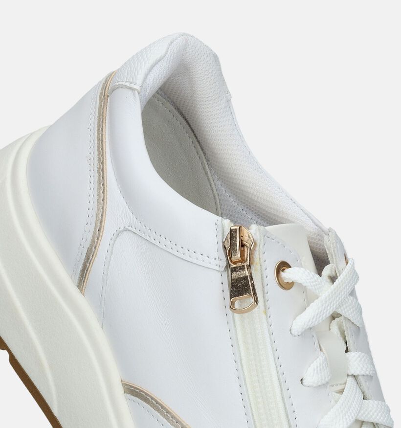 Geox Cristael Witte Sneakers voor dames (335654) - geschikt voor steunzolen