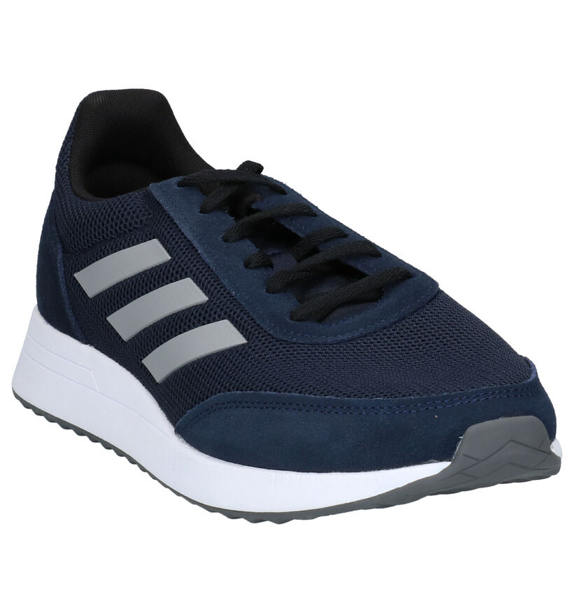 adidas Run 70S Baskets en Bleu en daim (252559)